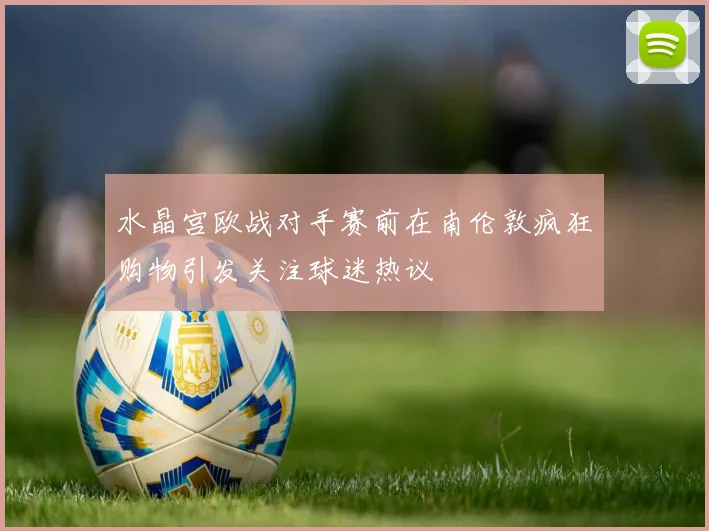 水晶宫欧战对手赛前在南伦敦疯狂购物引发关注球迷热议